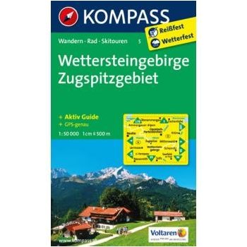 Wettersteingebirge Zugspitzgebiet 1:50t kompas 5