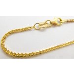 Klenoty Budín Dámský pevný zlatý náramek ze žlutého zlata 585/1,33gr 19cm HK7019 – Hledejceny.cz