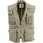 ROTHCO vesta rybářská DELUXE SAFARI KHAKI – Zboží Mobilmania