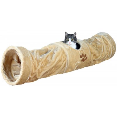 Trixie Plyšový tunel pro kočky 25x125cm - béžový – Zboží Mobilmania