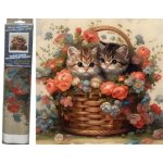 Norimpex Diamantový obrázek Dvě kočky 30 x 40 cm 2000924 – Sleviste.cz