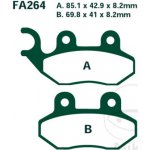 Přední a zadní brzdové destičky EBC SFA264 pro ADIVA, AJS, Hercules, Lambretta, Pegasus, Peugeot, PGO, Sachs, SYM, TGB – Sleviste.cz