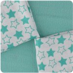 Kikko bambusové ubrousky 30x30 Little Stars Turquoise Mix – Zboží Dáma