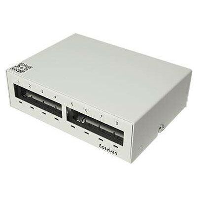 Patchpanel pro keystone moduly STP, 8 portů, neosazený, šedý – Hledejceny.cz