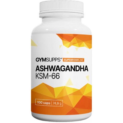 GymSupps Ashwagandha KSM-66 600mg 100 kapslí – Hledejceny.cz
