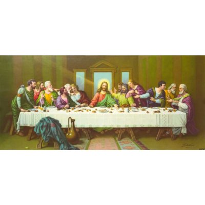 Obraz poslední večeře Páně 1 deska 100x50 – Sleviste.cz