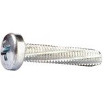 DIN 7516A 4x16 ZN šroub závitořezný,válcová hlava,kříž.drážka, bílý zinek – Sleviste.cz