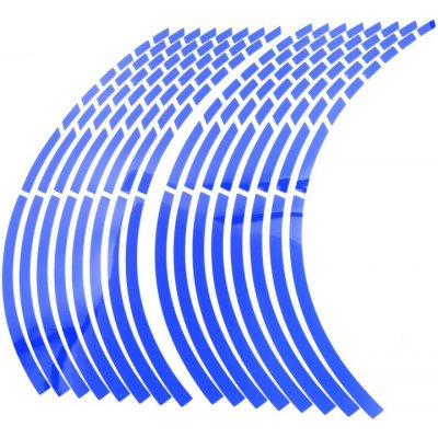 M-Style Reflexní dělené proužky na kola motocyklu modrá – Sleviste.cz