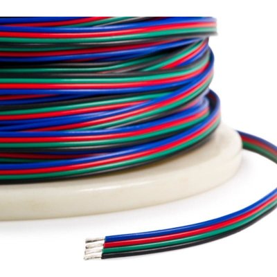T-Led Plochý RGB 4x0,3mm² 1 m – HobbyKompas.cz