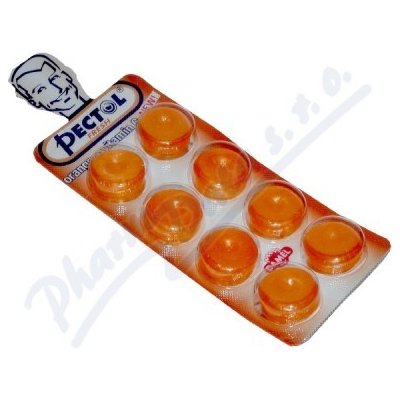 Pectol pomerančový drops s vitamínem C v blistru 8ks