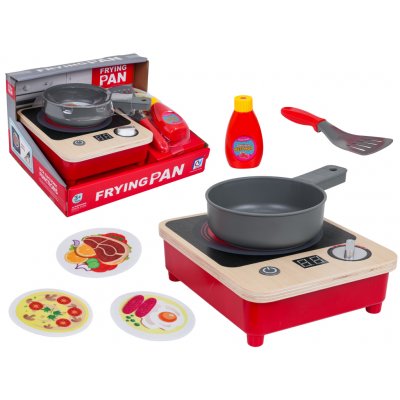 RKToys Dřevěná kuchyňka Little Frying Pan s doplňky – Zboží Dáma