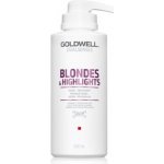 Goldwell Dualsenses Blondes & Highlights 60 Sec Treatment - Regenerační maska neutralizující žluté tóny vlasů 500 ml