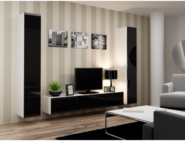 Cama VIGO 4 bílá černý lesk