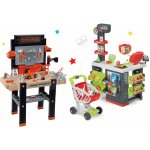 Smoby set pracovní dílna Black & Decker elektronická a obchod Supermarket s doplňky – Hledejceny.cz