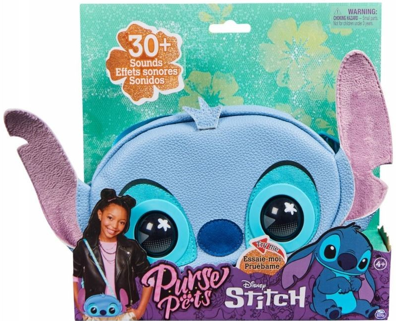 Purse Pets Disney Lilo a Stitch Modrá interaktivní taška s pohyblivýma očima + zvuk 6067400