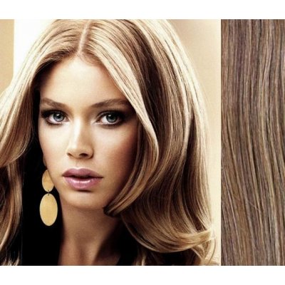 Clip in vlasy 43cm lidské SVĚTLÝ MELÍR – Sleviste.cz