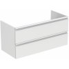 Koupelnový nábytek Ideal Standard Tesi skříňka 100x44x49 cm závěsná pod umyvadlo bílá T0052OV