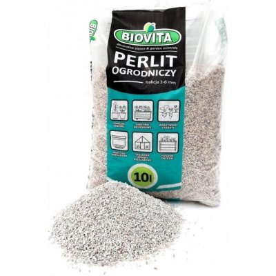 Zahradní perlit Biovita 0-5 mm bílý 10 l – Hledejceny.cz