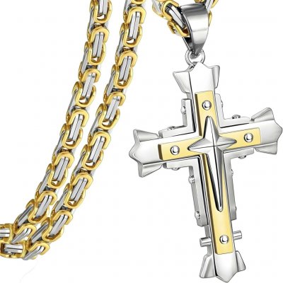 Izmael Řetízek s křížem KP38729 – Zboží Dáma