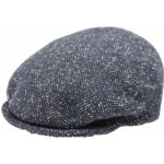 Fiebig Headwear since 1903 Tvídová bekovka s ušními klapkami tmavě modrá rybí kost – Hledejceny.cz