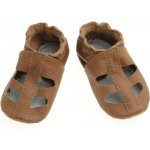 Evtodi kožené capáčky s koženou podrážkou sandálky hnědé – Hledejceny.cz