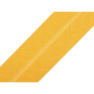 Prima-obchod Šikmý proužek bavlněný šíře 30 mm zažehlený, barva 143 662 žlutá žloutková – Zboží Mobilmania