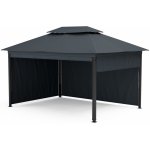 Blumfeldt Grandezza Cortina zahradní altán 3x4 m, boční rolety Krémová – Zboží Dáma