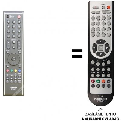 Dálkový ovladač Predátor Toshiba 32XV501P 32XV503D 32XV504D – Zboží Živě