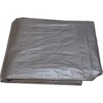 M.A.T. Group Krycí plachta s kovovými oky stříbrná 2 x 5 m – Hledejceny.cz