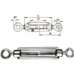 Šroub napínací OKO-OKO, DIN 1480, nerez A4 M8 - hobby balení, balení 1 ks – Sleviste.cz