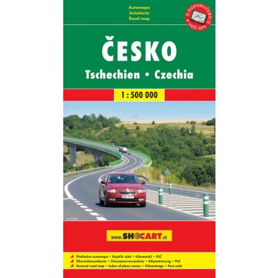 Automapa Česko měkká 1:500 000