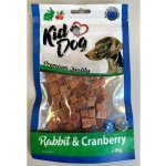 KidDog mini kostičky s králíkem a brusinkami 80 g – Hledejceny.cz