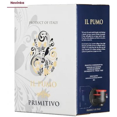 BIB Primitivo Il Pumo Puglia IGP 2024 13,5% 5 l (holá láhev) – Hledejceny.cz