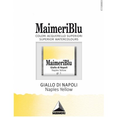 Maimeri Blu Akvarelová barva Naples Yellow 104 1,5 ml 1 ks – Hledejceny.cz