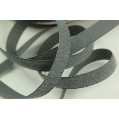 Suchý zip metráž - háček+plyš - tmavě šedý (20 mm) – Hledejceny.cz