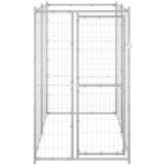 vidaXL Venkovní psí kotec pozinkovaná ocel 950 x 950 x 185 cm – Zboží Dáma
