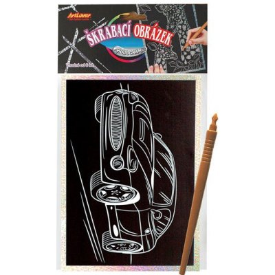 Škrabací obrázek Holografický AUTO – Zboží Dáma