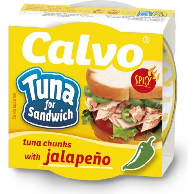 Calvo Tuňák s chilli paprikami Jalapeno ve slunečnicovém oleji 142 g – Sleviste.cz