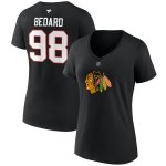 Fanatics Connor Bedard #98 Chicago Blackhawks Draft 2023 Stack Logo Name & Number V-Neck Black – Sleviste.cz