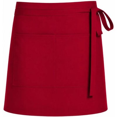 CG Workwear Gastro zástěra Roma s kapsami odolná proti pomačkání červená výrazná CGW1262 – Hledejceny.cz