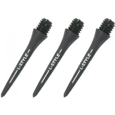 karbonové L-Style Hard Lip Points Carbon černé 25mm, závit 2BA, 6ks – Zboží Mobilmania