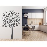 Nalepte.cz samolepka na zeď Strom s motýlky, rozměry 39 x 60 cm – Zboží Dáma