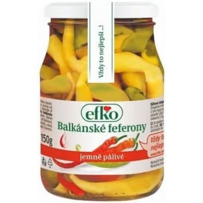 Efko Feferony balkánské jemně pálivé 330 g – Zboží Mobilmania
