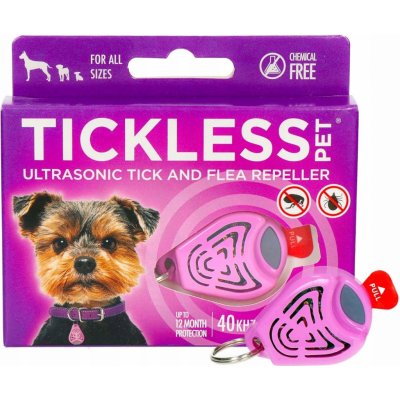 Tickless pet Ultrazvukový odpuzovač klíšťat a blech pro psy barvy pink 1 kus – Zboží Mobilmania