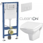 Geberit Duofix tlačítko DELTA50 bílé WC CERSANIT CARINA CLEANON + SEDÁTKO 458.103.00.1 50BI CA1 – Zboží Dáma