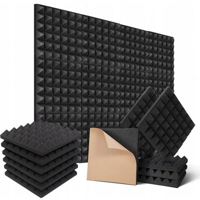 Akustická pěnová deska / klín tlumící zvuk 30 x 30 x 2,5 cm – Hledejceny.cz