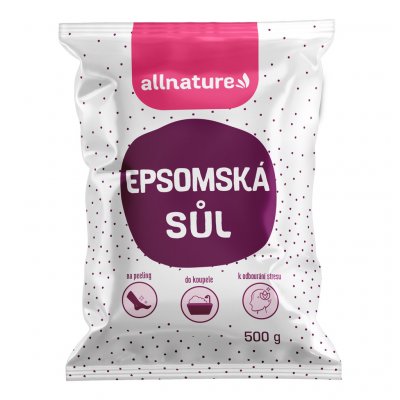 Allnature Epsomská sůl 500 g – Zboží Dáma