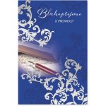 Ditipo Blahopřání I - K PROMOCI, modré – Zboží Dáma
