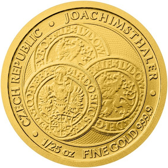 Česká mincovna zlatá mince Tolar Česká republika stand 1,245 ozg