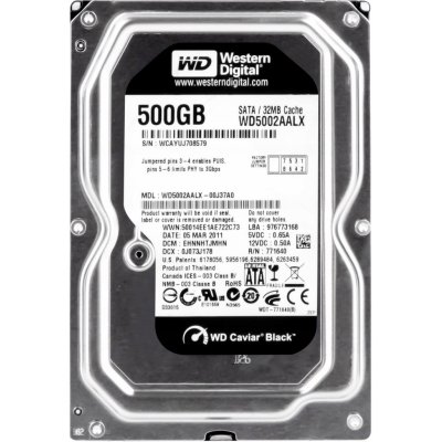 WD Caviar Black 500GB, SATA/600, 7200rpm, 32MB, WD5002AALX – Hledejceny.cz